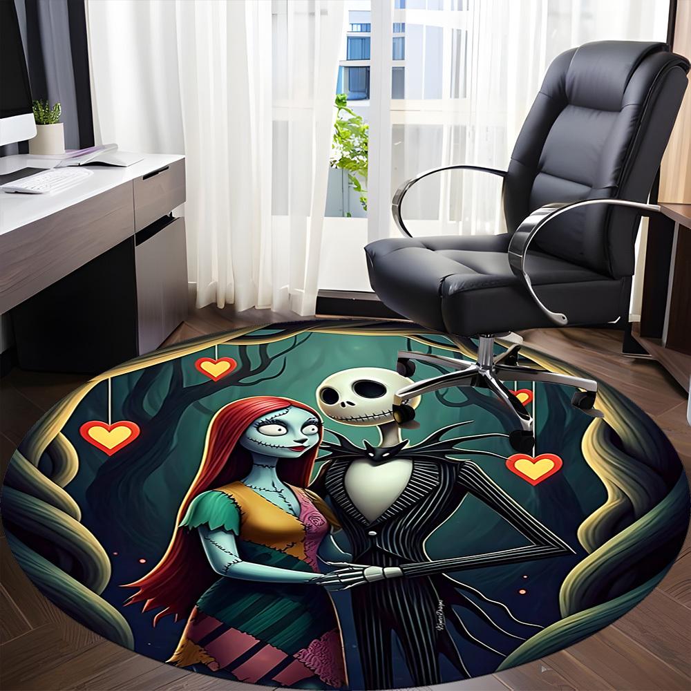 1pc Nightmare Before Christmas Chair Carpet for Office, Non-slip, Soft and Durable Office Rug, Perfect for Office yy251226033