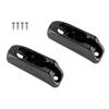 2Pcs Boat Jam Cleat Self-Lock Rope Black Nylon Clam Cleat Cord Tensioner Runner Canoeing Kayak Surfing Marine Accessories