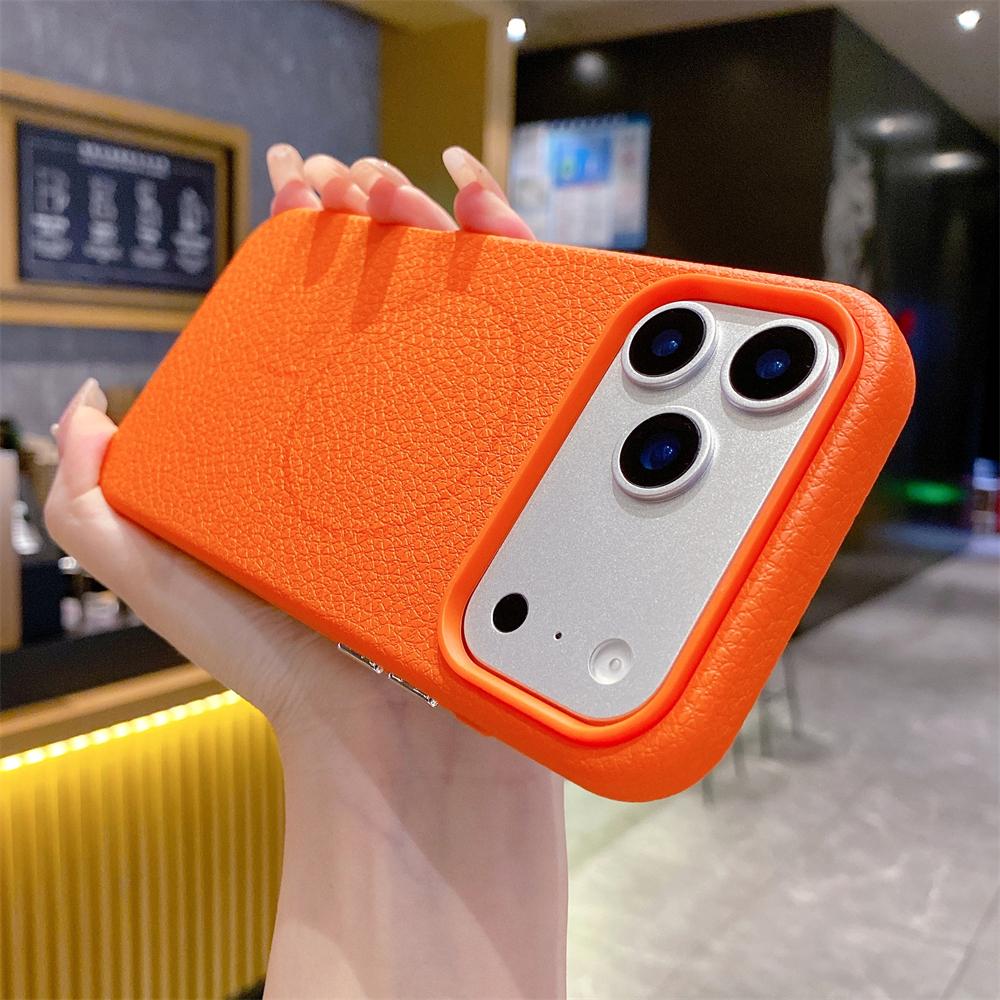 Business PU Leather Magnetic Case For iPhone 17 16 15 14 13 12 Pro Max Air For Magsafe Wireless Charge Shockproof Cover