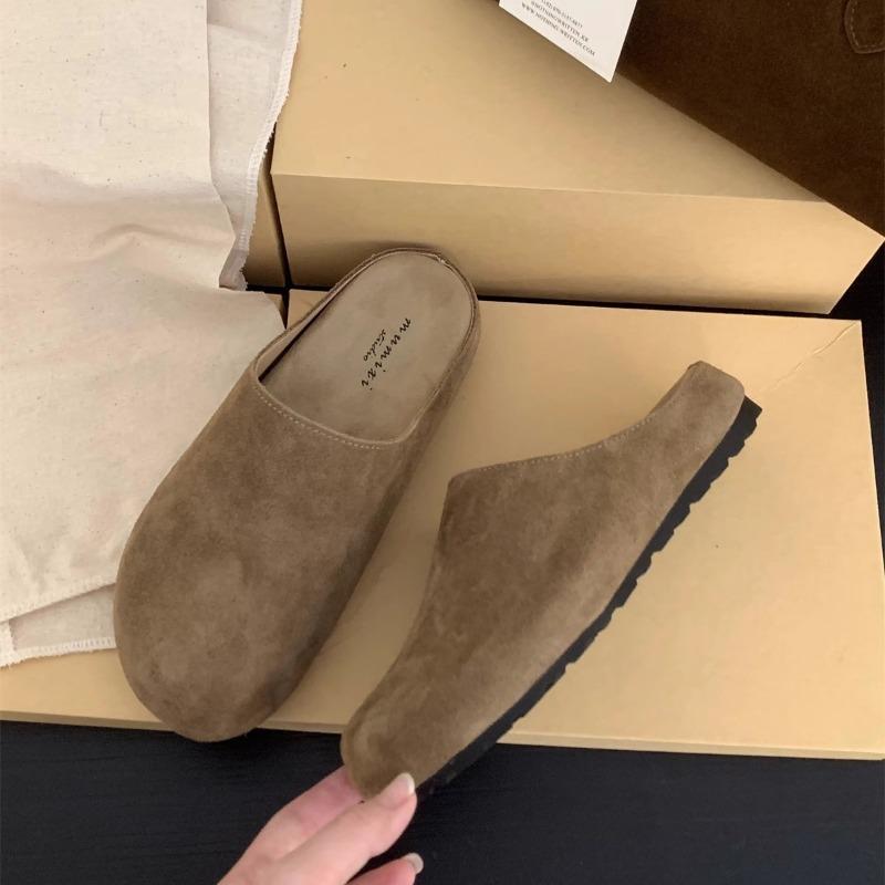 Новый стиль ретро-обуви для женщин, на толстой подошве, с повязкой на голову, полушлепанцы и пара шлепанцев для ленивых