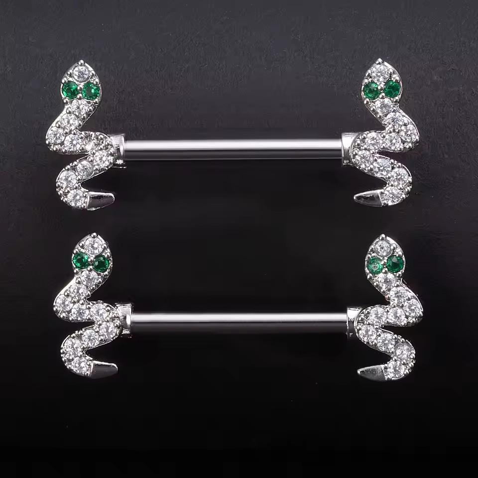 European & American Fashion Bee Angel Wings Nipple & Tongue Studs