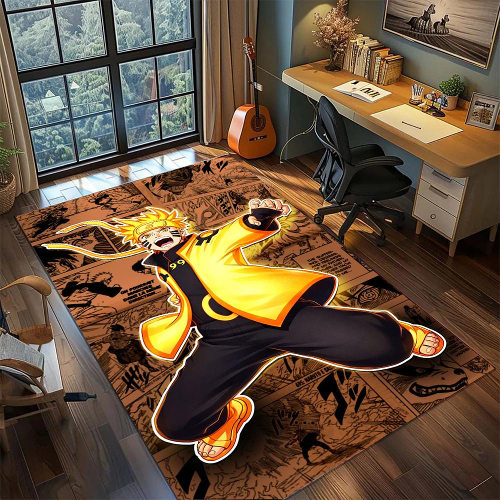 Bedroom Naruto Carpet Non Slip Washable Large Area Rug Floor Mat for Gamer Room Home Decor