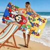 Super Bros Print Beach Towel, Large Soft Quick Dry Towel for Beach Camping Swimming