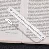 Stainless Steel Self-help Bookmarks Leaf Leaf Pendant Bookmark New Stainless Steel Bookmark