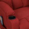Electric Massage Chair Wine Red Fabric
