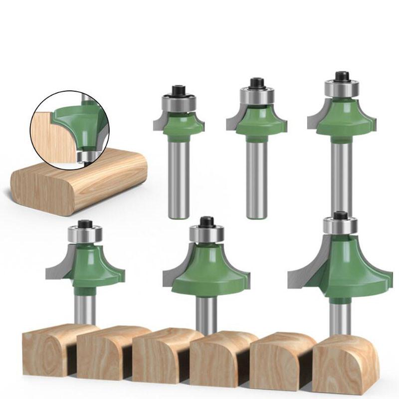 1 шт., угловая круглая фреза, вольфрамовая фреза с хвостовиком 8 мм для древесины, деревообрабатывающих фрез