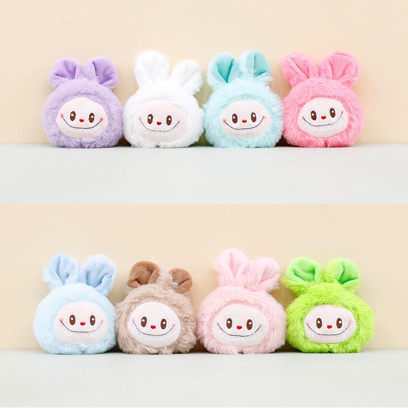 Adorable Bunny Plush Keychain Super Soft Short Plush Stuffed Animal Toy