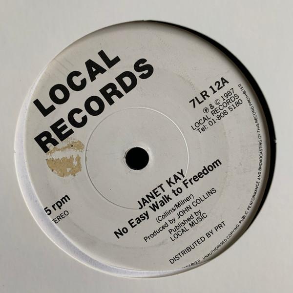 7-дюймовая пластинка JANET KAY - No Easy Walk To Freedom 7LR12 Local Records 1987 UK Регги, Ска и Даб Б/у