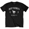 Унисекс Взрослая футболка Deftones с пони