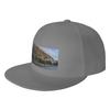 Fashion View of the Alicante Waterfront and Beach In Spain Flat Brim Sun Hat Sporty Style Hats For Unisex