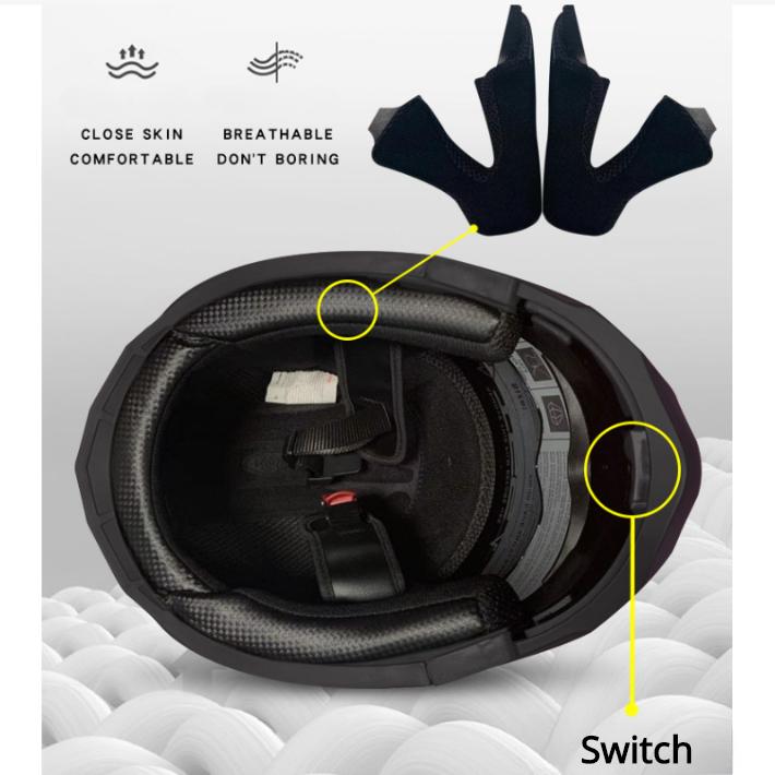 Мотоциклетный шлем 3/4 с открытым лицом, всесезонный для мужчин и женщин, электрический велосипедный шлем
