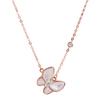Butterfly Necklace Jewelry Pendant Natural White Fritillary Temperament Versatile Collarbone Chain Female Ins Premium