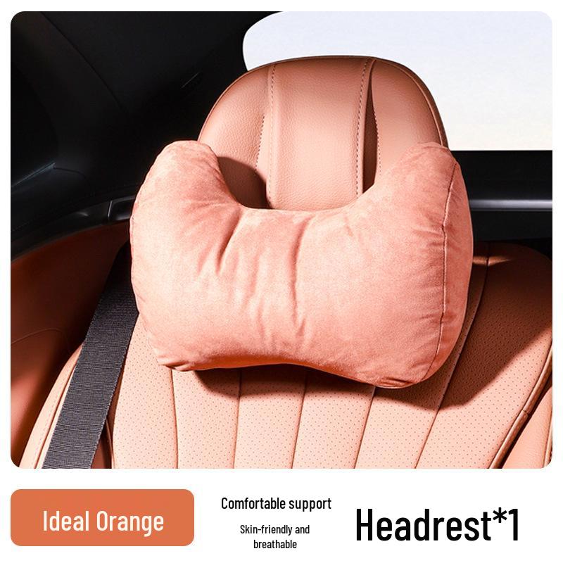 Maybach Mercedes Neck Protection Suede Pillow - High-end Car Seat Headrest