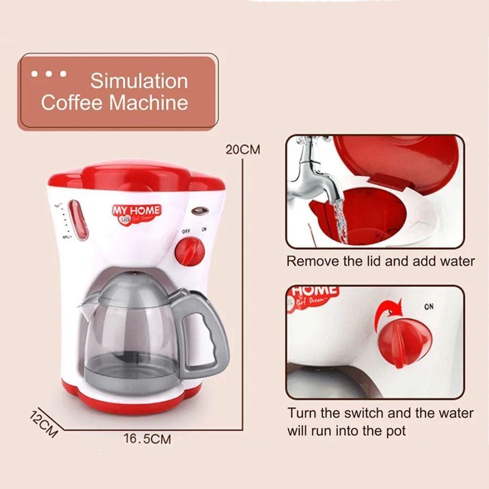 Kitchen Appliances Toys Toy Kitchen Set for Kids Play Kitchen Doll House Accessories Blender Coffee Maker Machine Mixer Toaster