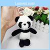 Adorable Panda Plush Toy Keychain Creative Soft Stuffed Animal Backpack Pendant