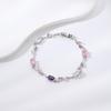 Gold Silver Color Elegant Branch Bangles Luxury Crystal Sparkling Leaf Bracelets  Jewelry Gift