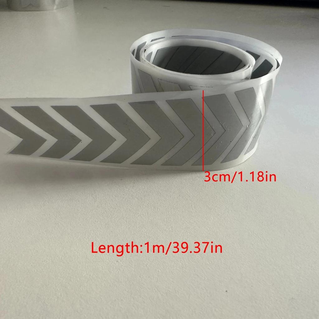 DIY Tape For Clothing Safety Silver Reflective Tape Iron On Heat Transfer Vinyl Film Stickers