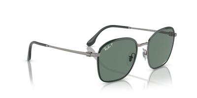 Ray-Ban Солнцезащитные очки RB3720 цвета оружейного металла с поляризационными стеклянными линзами