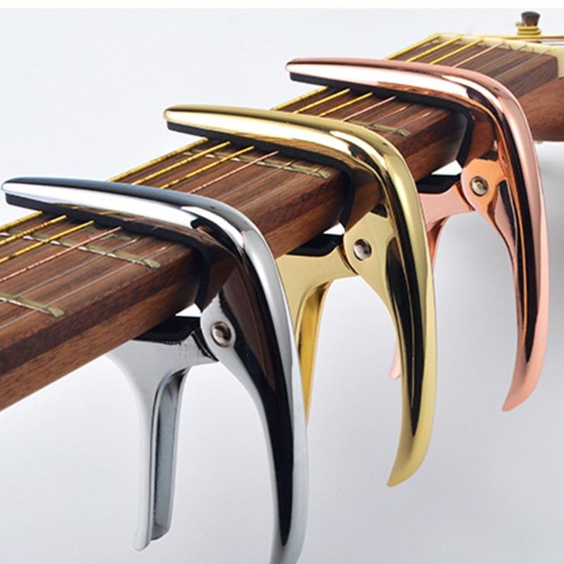 Metal Guitar Capo Easy to Carry Recording Studio Spring Clamp Capo Perfect for Beginners and Professional Player