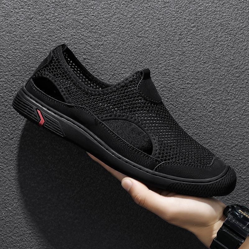 Летние повседневные удобные сандалии, новые дизайнерские крутые кроссовки, легкая одежда для отдыха, сетчатая обувь, быстросохнущие, удобные пляжные балетки