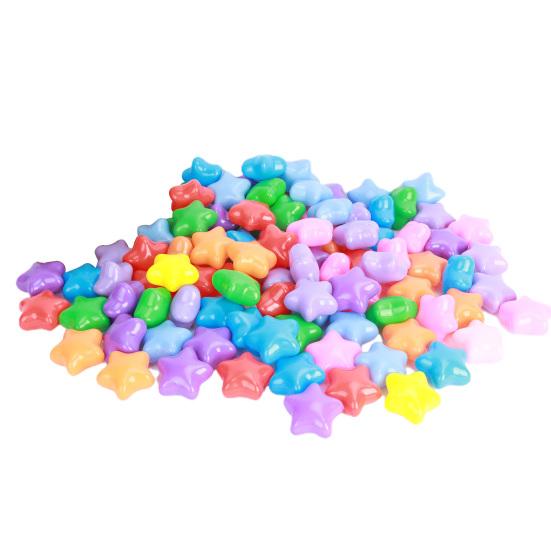 100Pcs Baby Ball Pits Flexible Colorful Pentagram/Heart Ocean Ball Practice Grip Emotional Comfort BPA