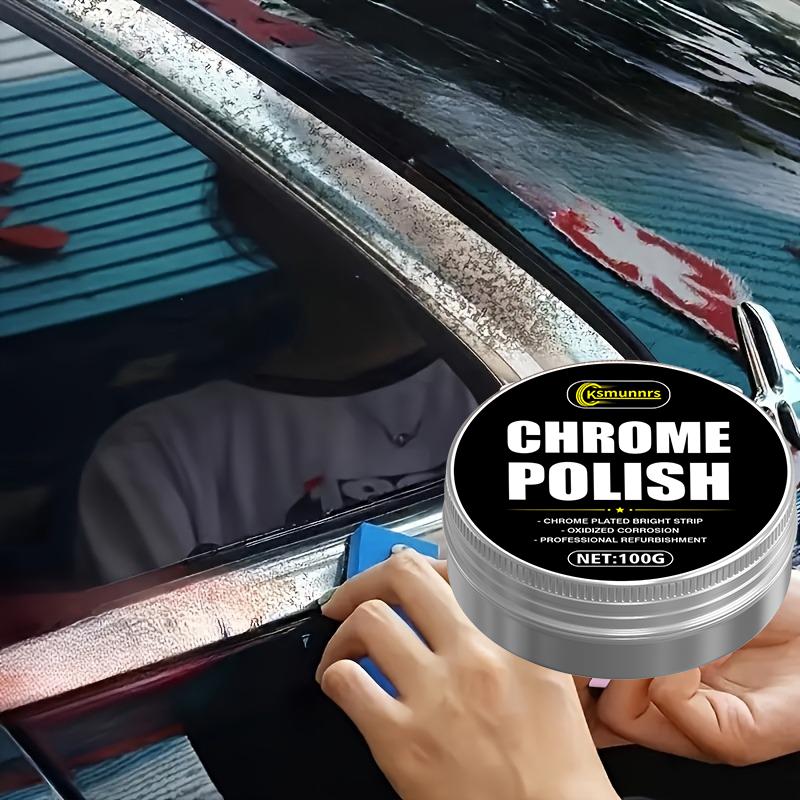 100 г Хромированная паста для ремонта и ухода за ручками автомобильных дверей, оконными молдингами и эмблемами, Полировка и восстановление, Простота в использовании