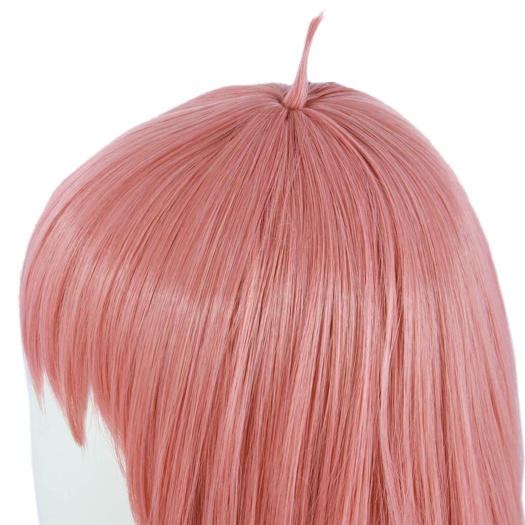 Linfairy Cosplay Wig, Heat-Resistant, Costume Accessory, Festival Cosplay Wig, Short Pink Hair