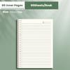 60Sheets Paper Loose Leaf Paper Horizontal Line/Grid Notebook Refill Paper Notebook  Students
