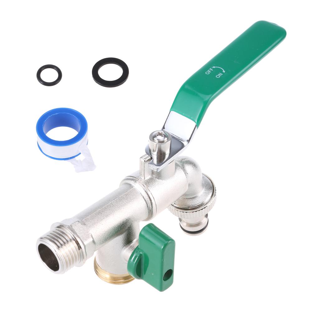 Двойной контроль Садовый шланг Кран с быстросъемными соединениями Нержавеющая сталь Наружный водопроводный кран Универсальный кран Садовый кран