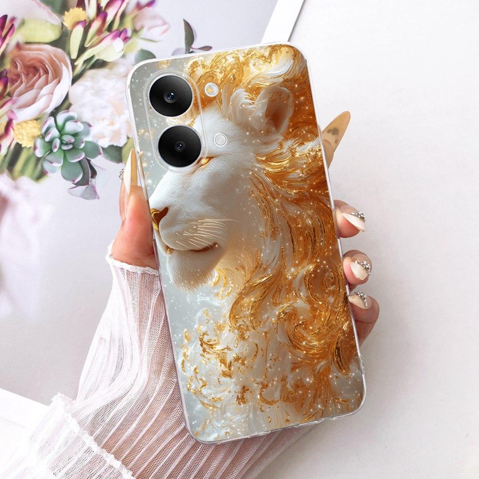 Чехол для Xiaomi Poco X8 Pro Max Чехол Прозрачный Модный Бабочка Милый Кот Крутой Расписной Мягкий Чехол для Телефона 2602BPC18G