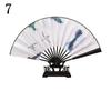 Bamboo Chinese Style Folding Fan Thickened Vintage Silk Folding Fan  Wedding Party