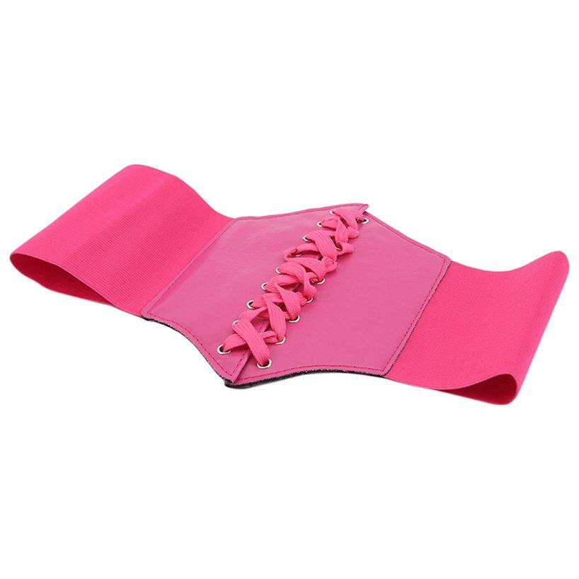 Модный широкий корсетный пояс из искусственной кожи, женские эластичные ремни, повседневный корсет, повязка