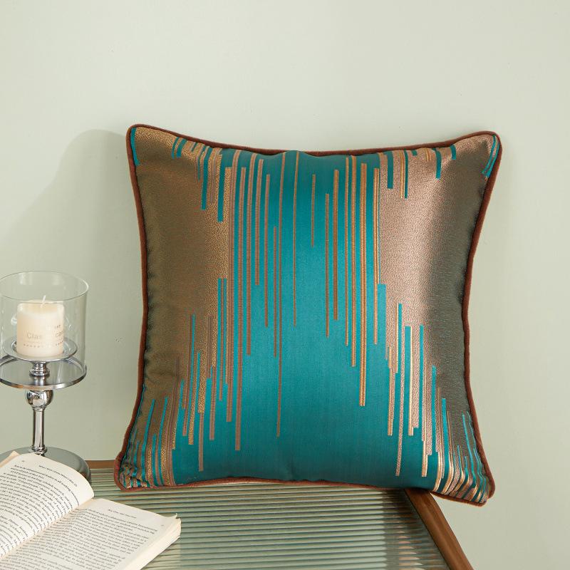 Jacquard High-precision Back Pillow Light Luxury Pillow Bed Bedside Pillow