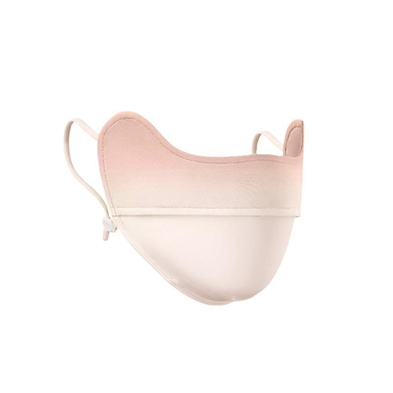 Women's UV Protection Ice Silk Face Mask - Summer Gradient Shade for a Slimmer Look