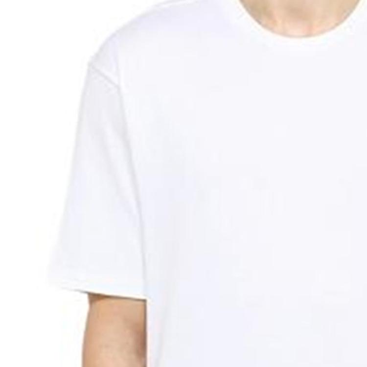 PRADA T-Shirts Men's White Crew Neck Moderate Straight Fit UJN83-7240-F0009-S-231