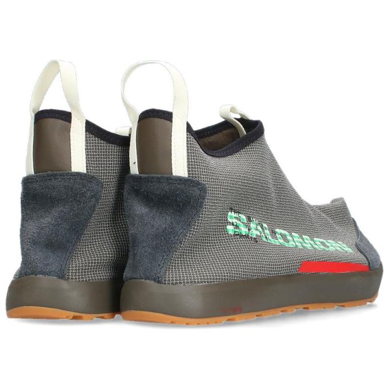 SALOMON Rx Moc 3.0 Удобные Нескользящие Ботинки для Хайкинга со Средней Высотой Голенища с Круглым Носком Мужские Ботинки для Хайкинга Серо-Зеленые 474214