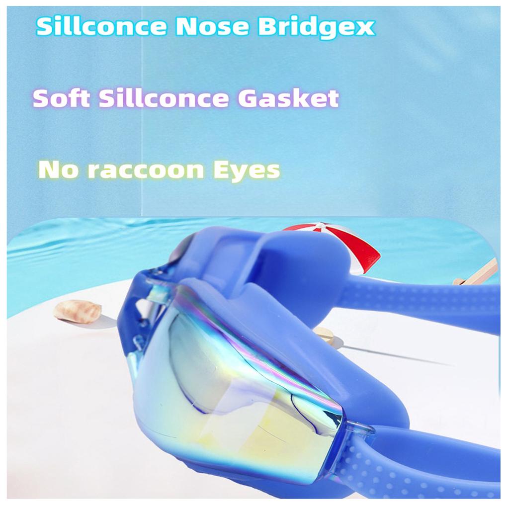 Профессиональные взрослые противотуманные очки для плавания с защитой от ультрафиолета для мужчин и женщин, молодежные водонепроницаемые регулируемые силиконовые модные очки для плавания