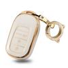 [ontto] Honda Smart Key Cover, Key Holder, Key Case, Metal Shiny, Honda, Compatible with