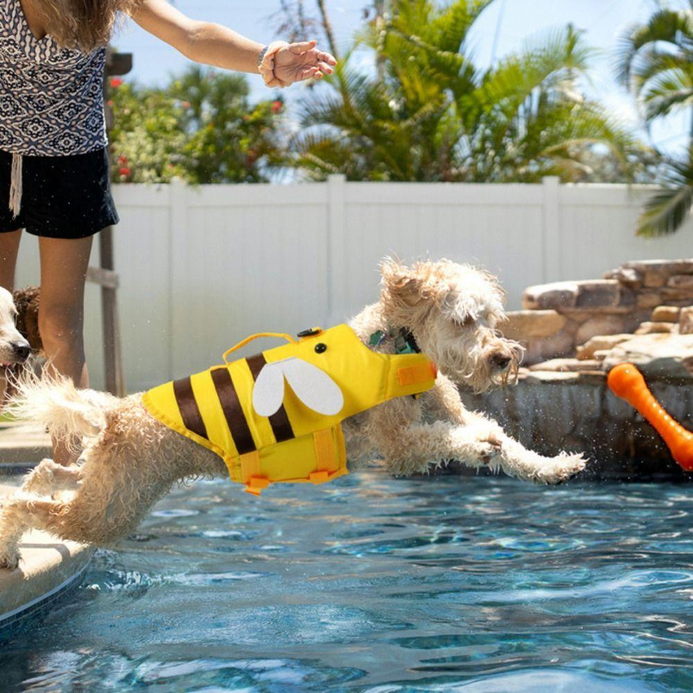 Breathable Pet Dog Life Jacket Soft Pet Life Vest Harness Summer Swimwear Clothes For Dogs Cats