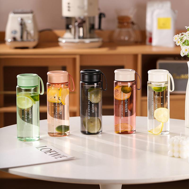 Пластиковый стакан для воды уличный универсальный портативный спортивный ручной стакан летний студенческий стакан большой емкости