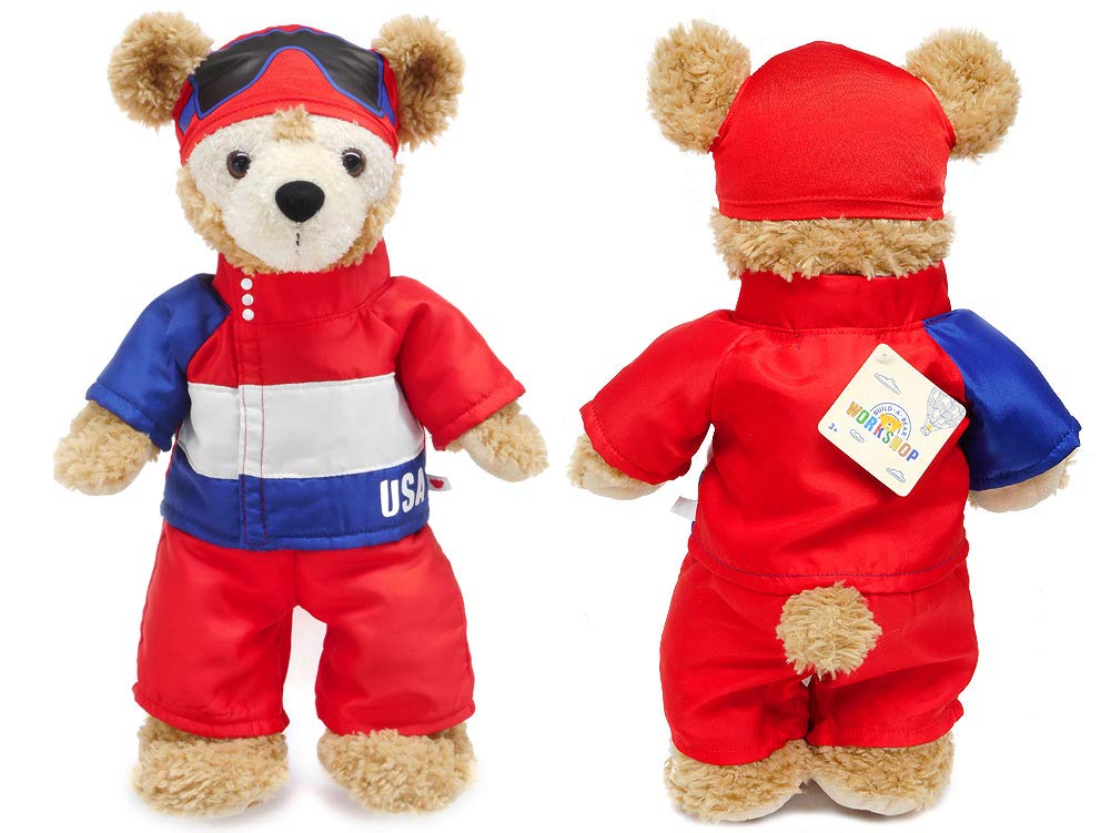 Мягкий костюм Build a Bear Набор сноубордистов Duffy Dress Up Одежда Disney Build a Bear USA Сноубордический костюм