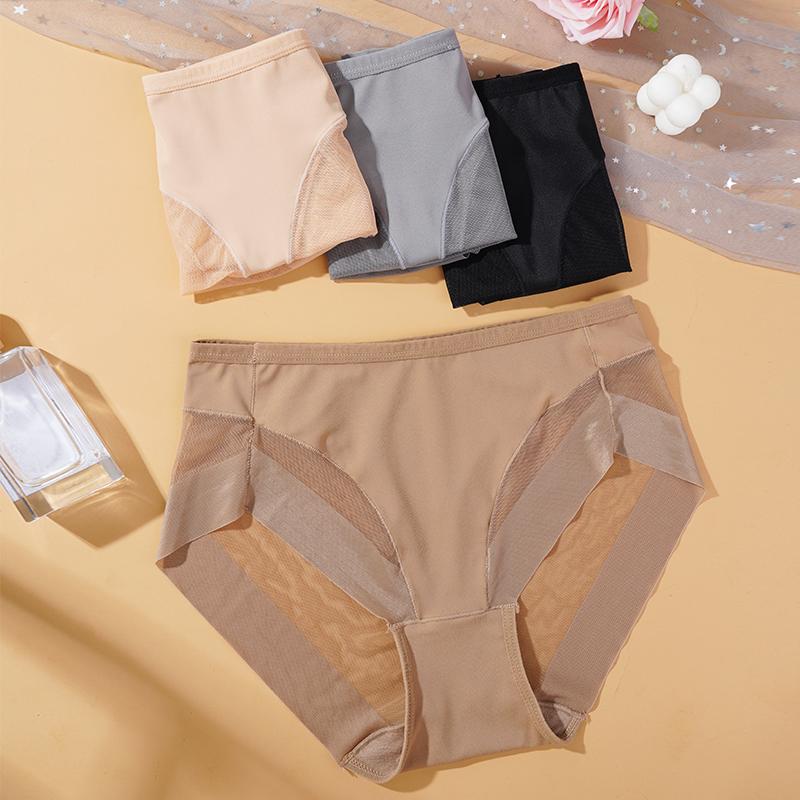 Женские боди-шорты, корректирующие фигуру, женские трусы, дышащее сетчатое нижнее белье, высокоэластичные бесшовные трусы