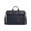 New Sullivan Cow Leather Briefcase, Handbag, Shoulder Bag, Crossbody Bag Large Men's Black Blue C9875-QBMQ