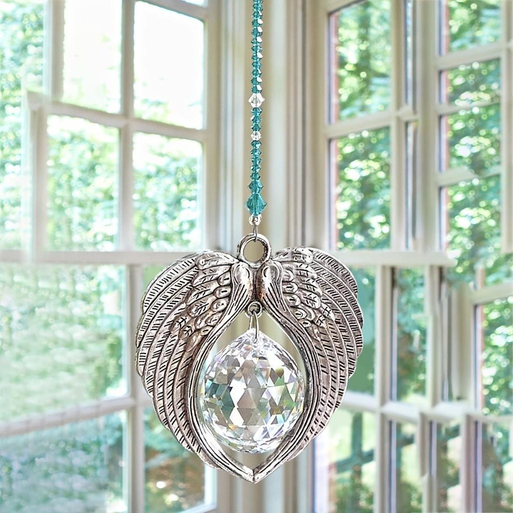 New Angel Wings Home Window Car Hanging Decorations Suncatcher Home Decor Pendant