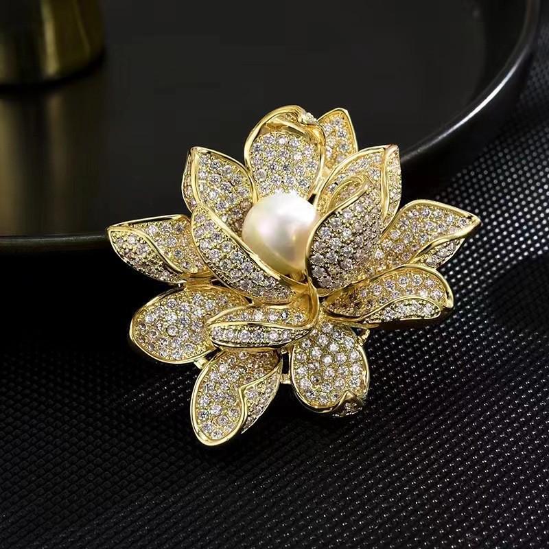 High-End Women's Brooch Collection: Butterfly, Camellia, Pearl Designs - Elegant Jewelry for Christmas & Men's Clothing Accessories
