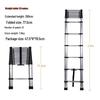 Multi-Functional Aluminum Telescopic Ladder - Herringbone Design, Foldable, Thickened for Household and Large Joint Decoration.