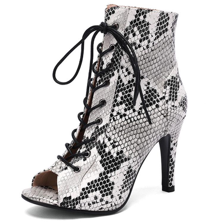 Элегантные женские вечерние ботильоны, сексуальные женские туфли на шпильке для латинских танцев, женские ботинки на высоком каблуке для латинских танцев, качественная обувь для бальных танцев