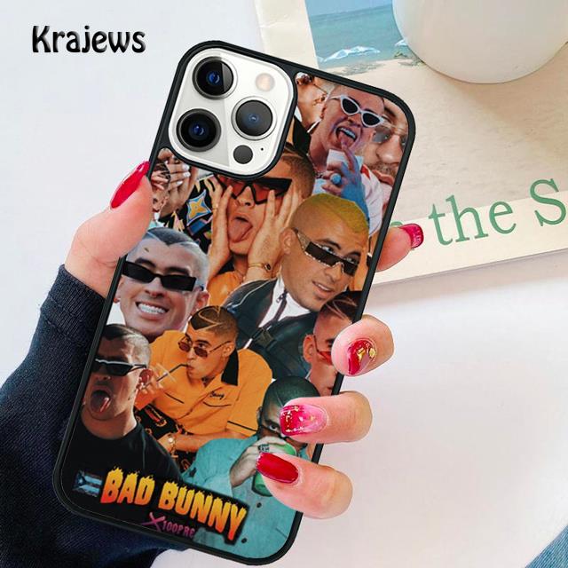 Мягкий чехол для телефона Bad Bunny для iPhone 16 15 SE2020 14 Max 6 7 8 Plus 11 12 13 Pro Max Mini Чехол для телефона coque Оболочка Fundas