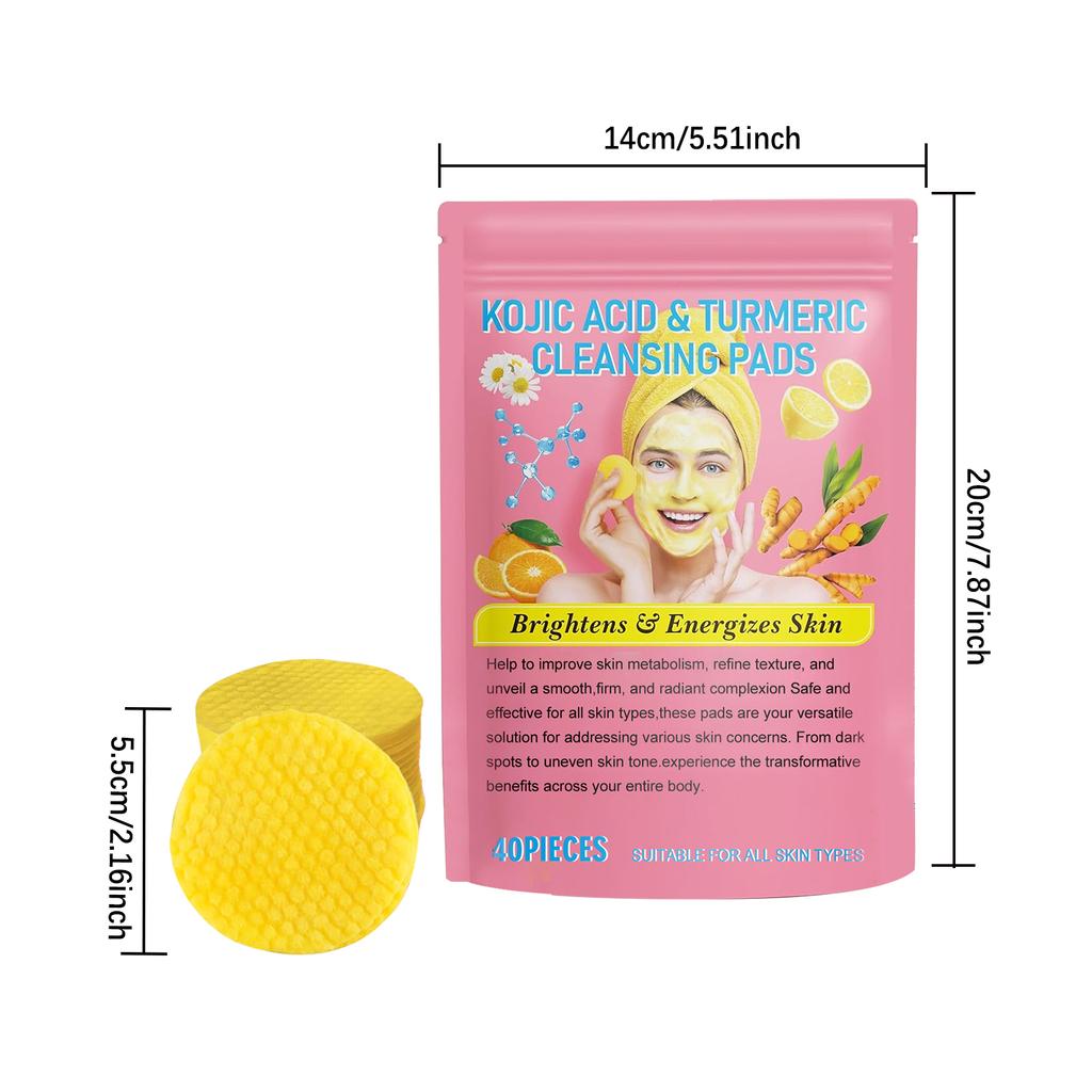 Очищающий диск с трикарбоновой кислотой куркумы Мягкий ежедневный уход за кожей Увлажнение кожи