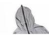 Men's Reflective Silver Grey Hooded Jacket - Trendy Spring/Autumn Streetwear for Outdoor Sports